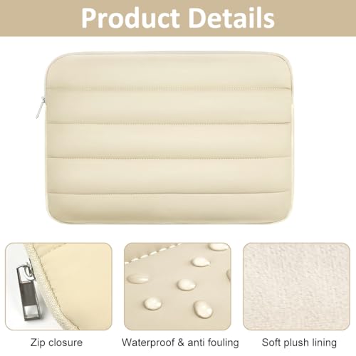 ZORBES® Waterproof Laptop Bag 14.1 inches Travel Cute Puffy Soft Plush Lining Anti-Scratch Women 2PCS ZORBES® Waterproof Laptop Bag 14.1 inches Travel Cute Puffy Soft Plush Lining Anti-Scratch Women 2PCS